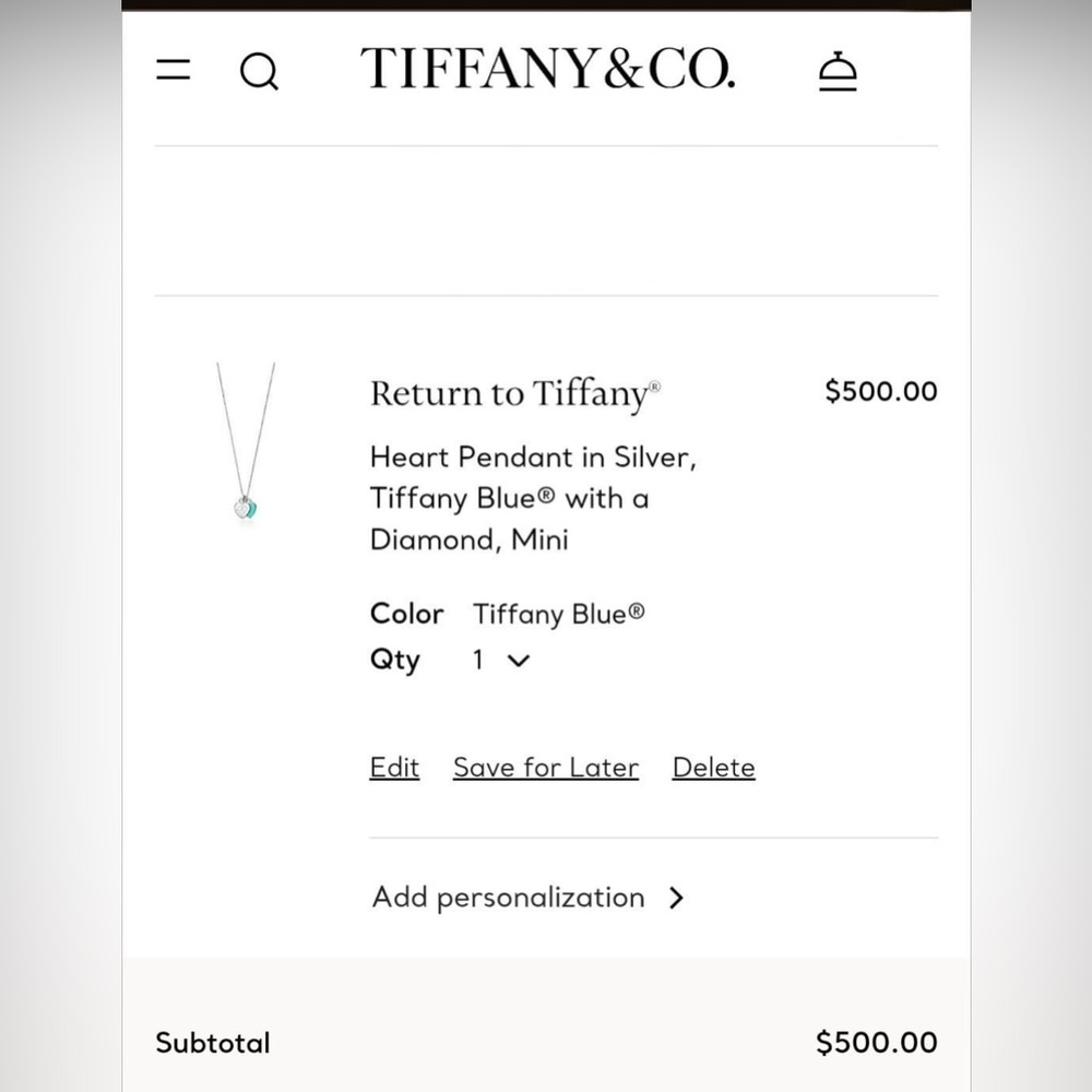 - Tiffany & Co. RTT heart necklace - Picture 13 of 14